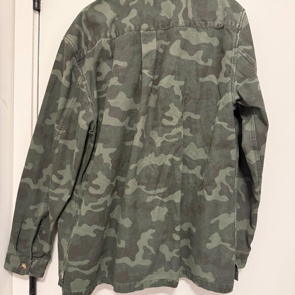 Urban outfitters | Oversized Military Camo Men's Green and Khaki Jacket - Picture 6 of 7